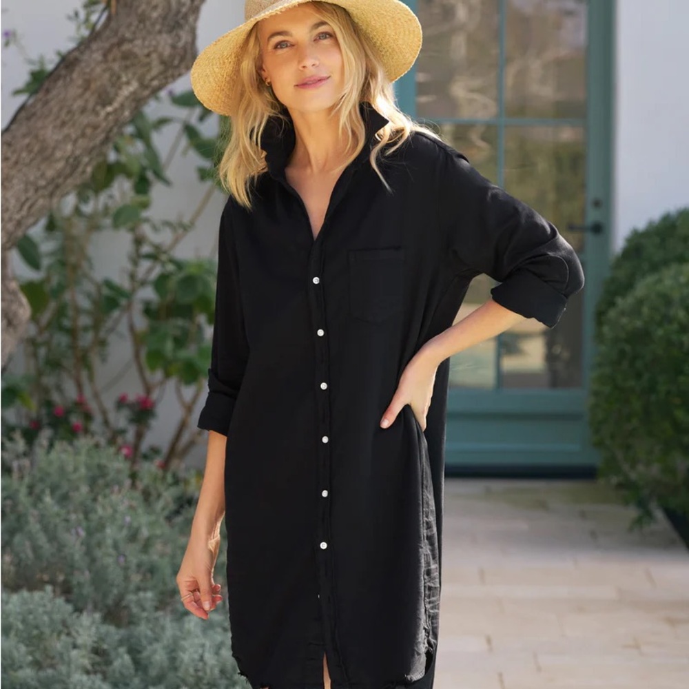 Frank & Eileen Black Shirt Dress